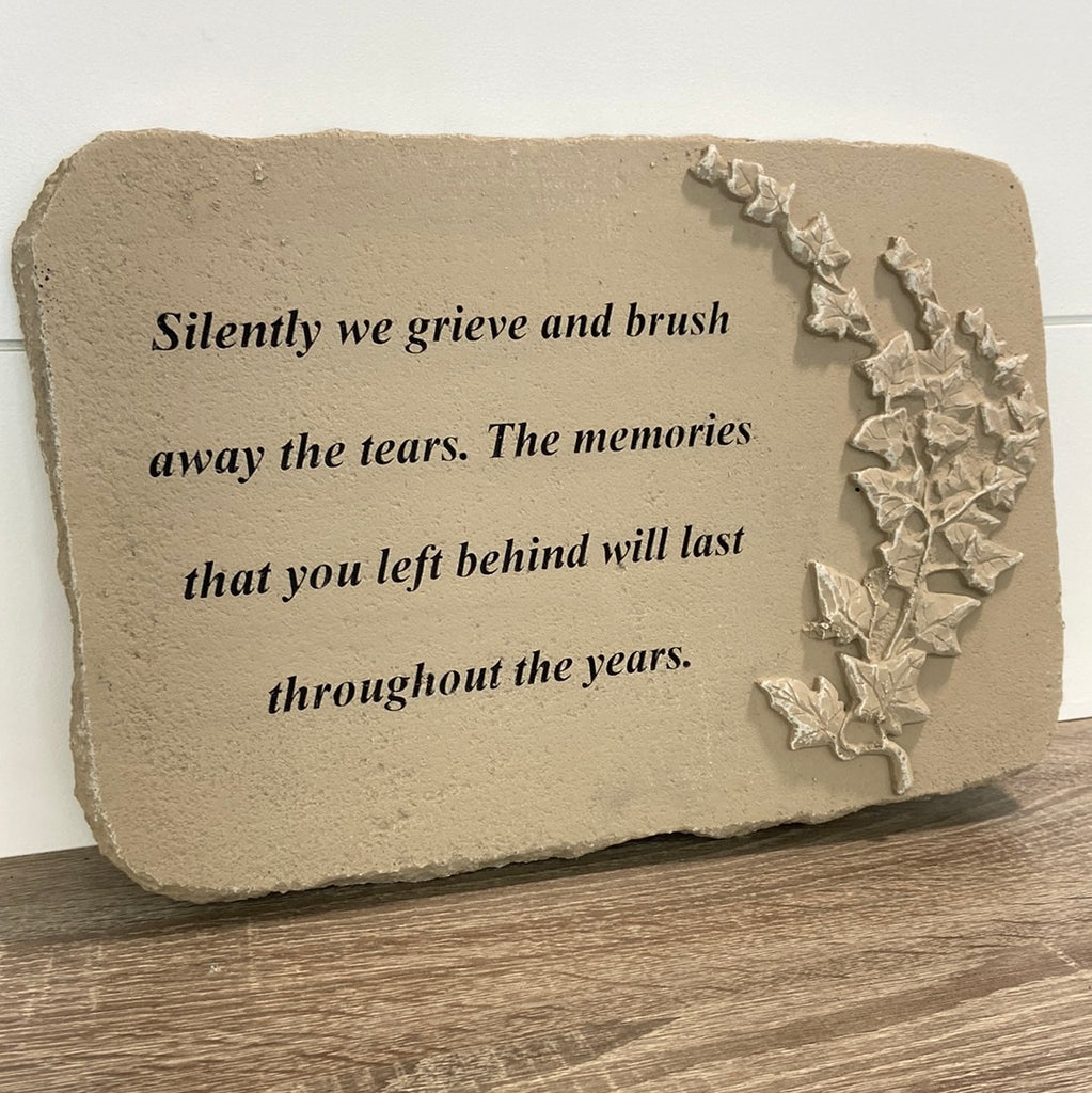 Silently We Grieve Memorial stone Large