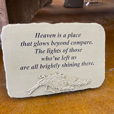 Heaven is a place Memorial Stone