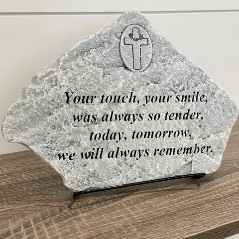 Your Touch, Your Smile Memorial Stone