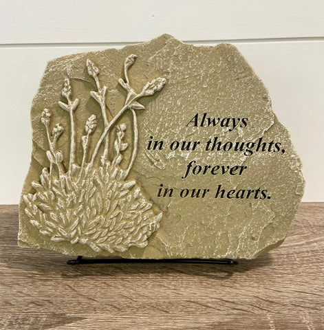 Always in our thoughts Memorial Stone