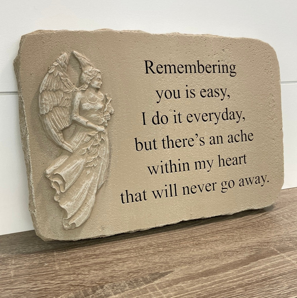 Remembering You Is Easy, Angel Memorial Stone