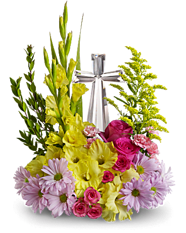 Crystal Cross Bouquet