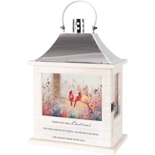 Cardinal Wooden Slat Lantern ( 57694)
