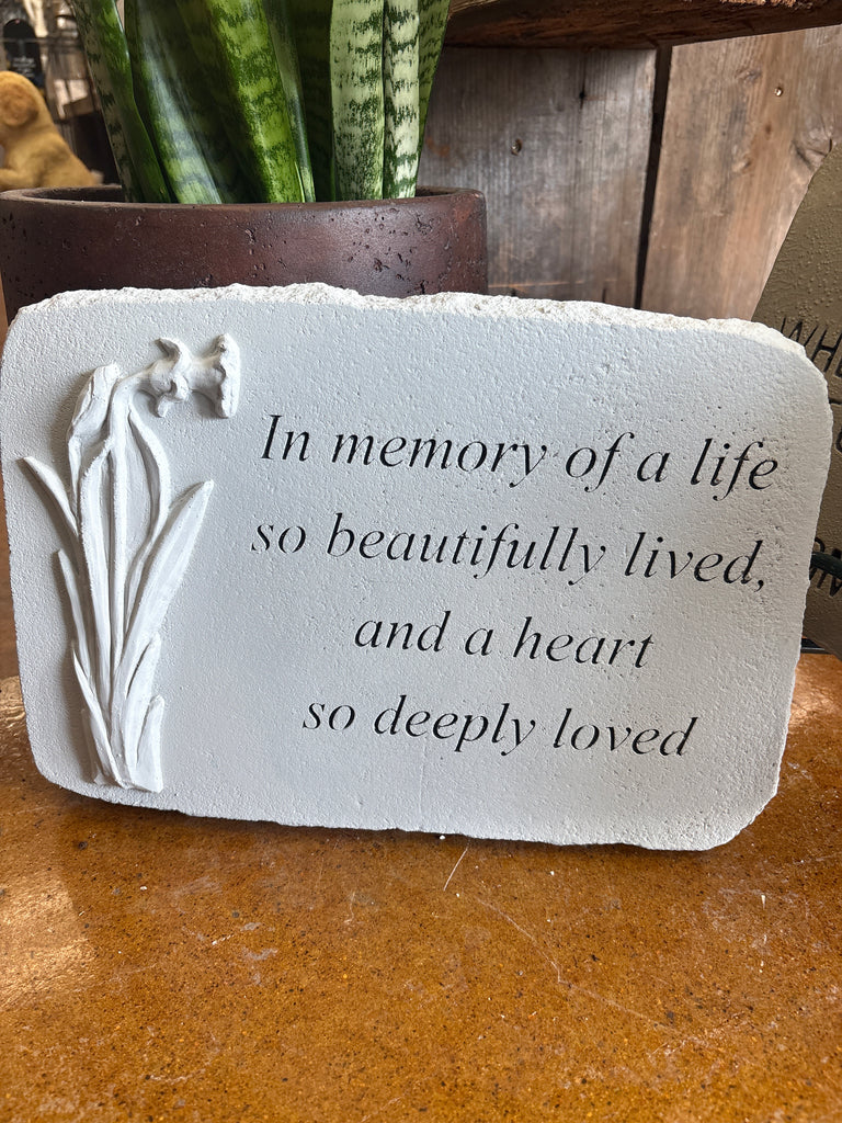 In Memory Memorial Stone