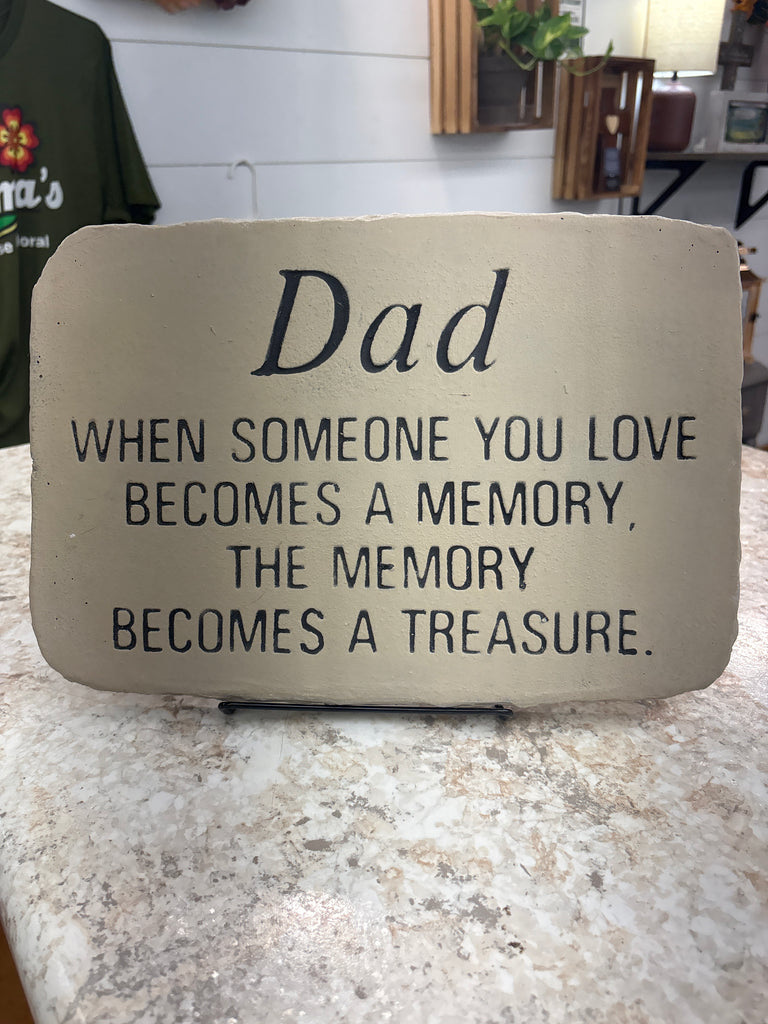 Dad Memorial Stone