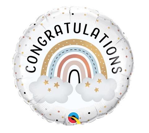 Rainbow Congratulations Balloon
