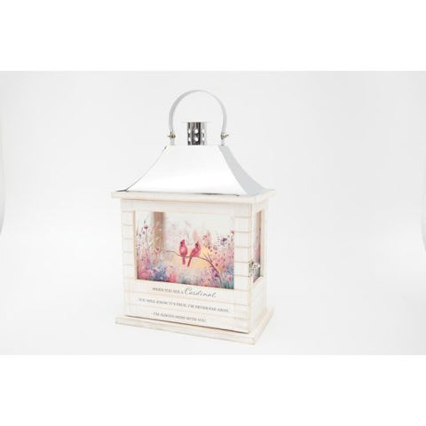 Cardinal Wooden Slat Lantern ( 57694)