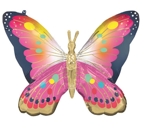 Vibrant Butterfly Balloon  30"