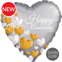 Happy Anniversary Heart Balloon