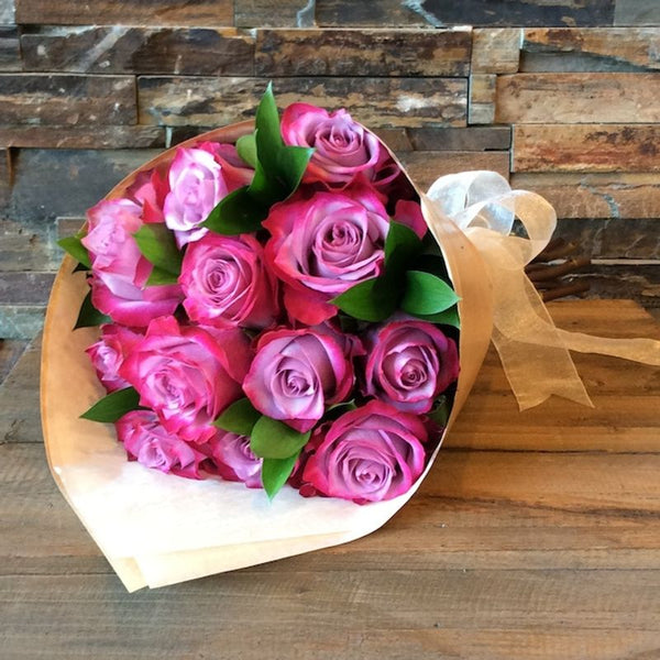 Dozen Purple Roses