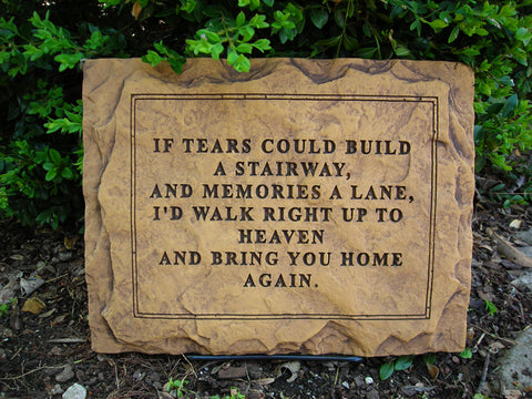 If Tears Could Build... Medium Memorial Stone