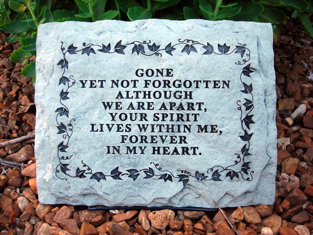 Gone Yet Not Forgotten... Medium Memorial Stone