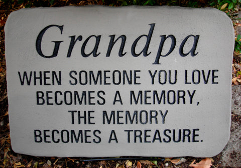 Grandpa... Large Memorial Stone